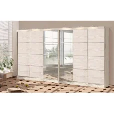 Sliding wardrobe 4.8 m "From 4 parts" six doors with mirror